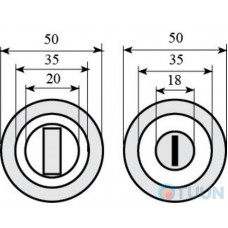 Pad WC-52 pol. brass for Forina, Novella, Stella, Nika, Giza, Lira, Milla, Alice, Ice RDA