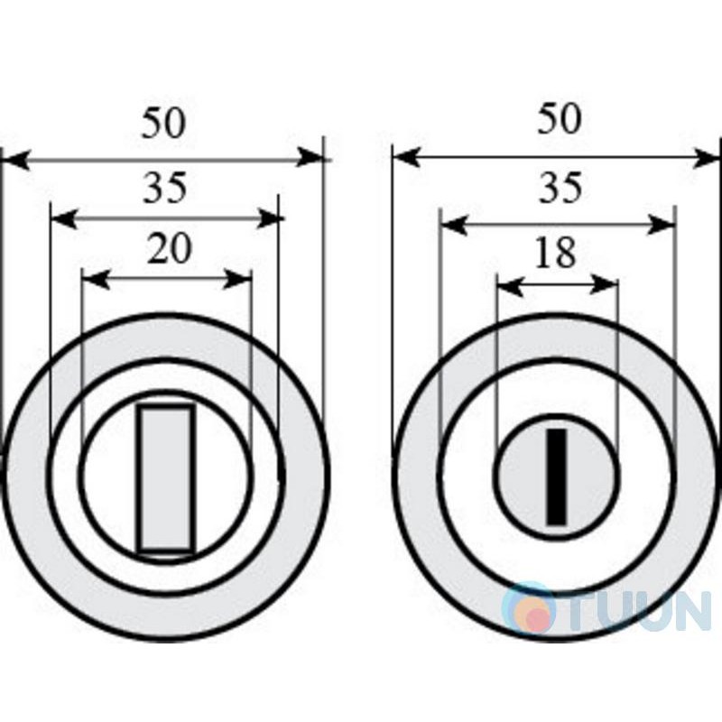 Pad WC-52 pol. brass for Forina, Novella, Stella, Nika, Giza, Lira, Milla, Alice, Ice RDA