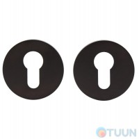 Дверная накладка под цилиндр M&T Up/Down 091618 d54mm TIN-K титан/черный матовый