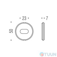 Blindate PB04 plastic latch insert, black