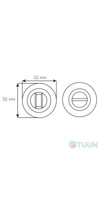 Comit CMWC-59 R cover, matte ant brass