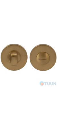 Olivari "V" matte brass overlay