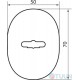 Comit WC cover mat black cf. Trend, Adamant (size 6mm)