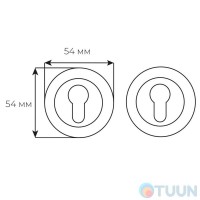 Накладка COMIT CMRY-59 R кл пол латунь