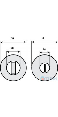 Накладка CD 69 BZG G уже мат. хром Eco plus