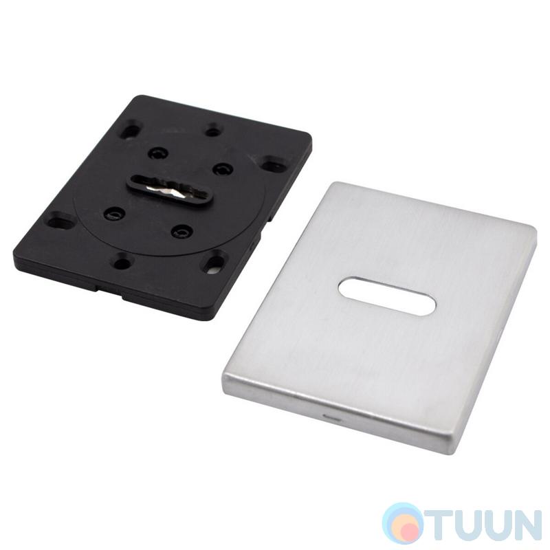 Декоративная накладка Protect под сувальдный ключ разжимная 60X80mm WSC хром матовый брошенный
