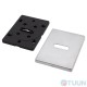 Декоративная накладка Protect под сувальдный ключ разжимная 60X80mm WSC хром матовый брошенный