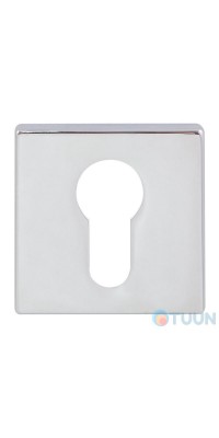 Quadra cylinder cover, chrome, 50 * 50