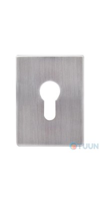 Декоративная накладка Protect под цилиндр 60X80mm WSC хром матовый брошенный