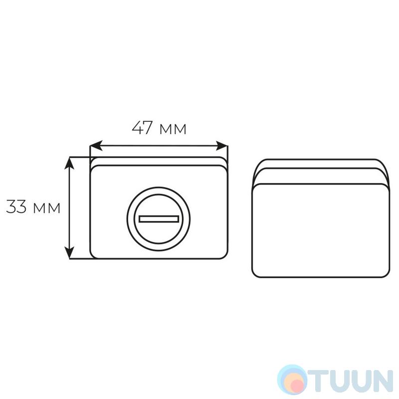 Накладка M & T Minimal Cr-K чорний брашірованний вж