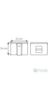 Tupai 3045 cover, matte chrome
