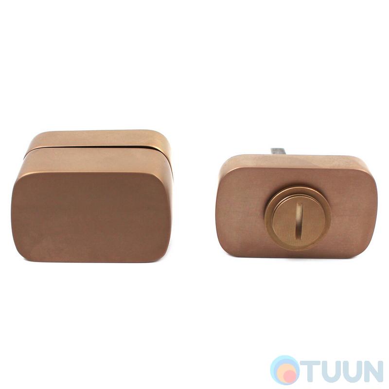 Дверная накладка под WC M&T Minimal2.0 148411 TIN-B титан/коричневый матовый