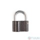 Padlock 80*50 mm open (barn) 3-cell gray
