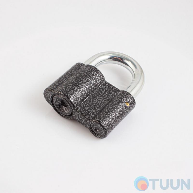 Padlock 80*50 mm open (barn) 3-cell gray