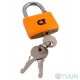 Comit padlock 40 mm open (barn) 3-lock orange
