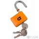 Comit padlock 40 mm open (barn) 3-lock orange