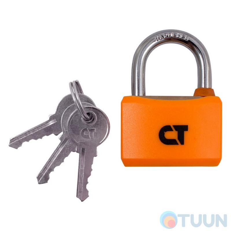 Comit padlock 40 mm open (barn) 3-lock orange