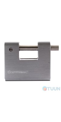 Securemme 7500XCS semi-enclosed padlock body matte chrome