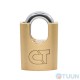 Comit 50 mm brass padlock, semi-closed (barn) 3 keys