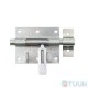 Surface-mounted latch for padlock 120x65 mm