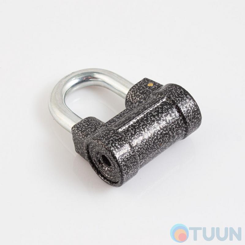 Padlock 50*35 mm open (barn) 3-key gray