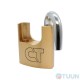 Comit 60 mm brass padlock, semi-closed (barn) 3 keys