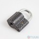 Padlock 45*35 mm open (barn) 3-key gray