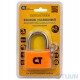Comit padlock 60 mm open (barn) 3-lock orange