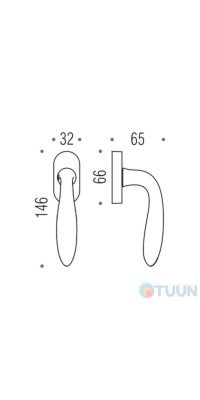 Colombo Ручка оконная Mach CD82DK/SM мат.никель