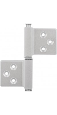 Card hinge 143CS032 square shaft satin chrome