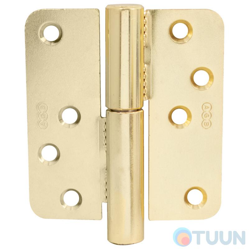 AGB Art. E100831603 adjustable overhead curtain right brass R60