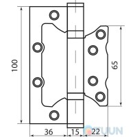 Петля RDA Eurocento пружинная мат.никель Петля RDA Eurocento пружинная мат.никель