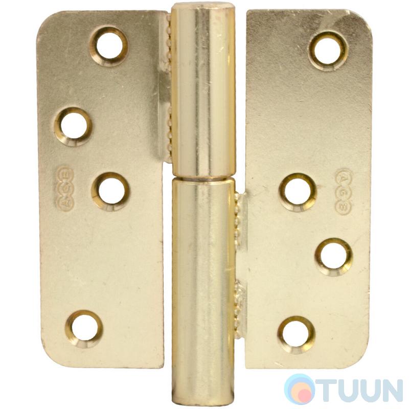 AGB Art. E100841603 adjustable overhead curtain left brass R60