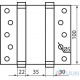 Завіса RDA пружинна 100 mm пол.латунь