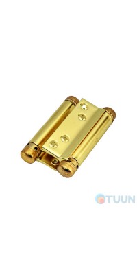 RDA spring hinge 100 mm polished brass