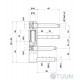 Петля Otlav CF495160H117-CG495160H102 біхромат (штир в короб 38ммі)