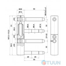 curtain Otlav CF495200H502-CG495200H502 galvanized