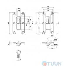 Card loop Otlav CI055140P203 black DX left