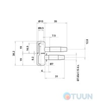 curtain Otlav CF030130O006-CG030130O004 brass.