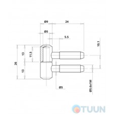 curtain Otlav CF530090N002-CG530090N002 nickel.