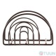 Arino Napkin holder semicircle bronze