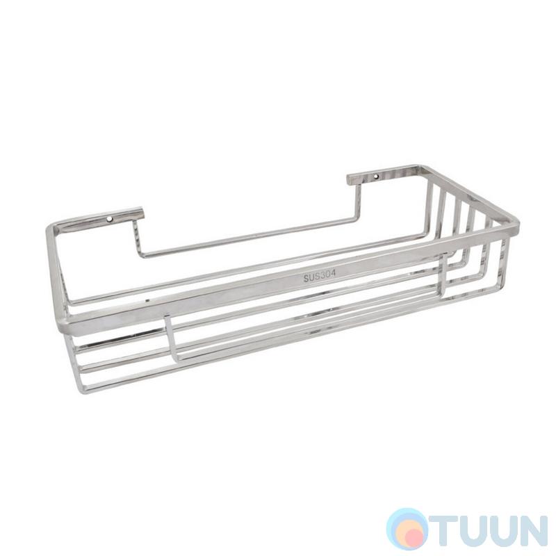 Trento Rectangular shelf, single, SS304