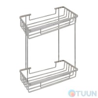Trento Поличка прямокут. подвійна SS304