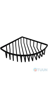 Trento corner mesh shelf SS304 black