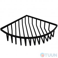 Trento corner mesh shelf SS304 black