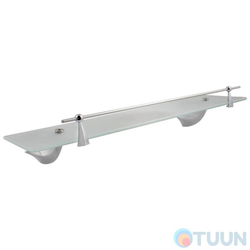 Chrome shelf with stopper (matt glass) ARL-140191
