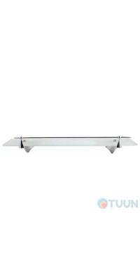 Chrome shelf with stopper (matt glass) ARL-140191