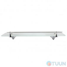 Chrome shelf with stopper (matt glass) ARL-140191