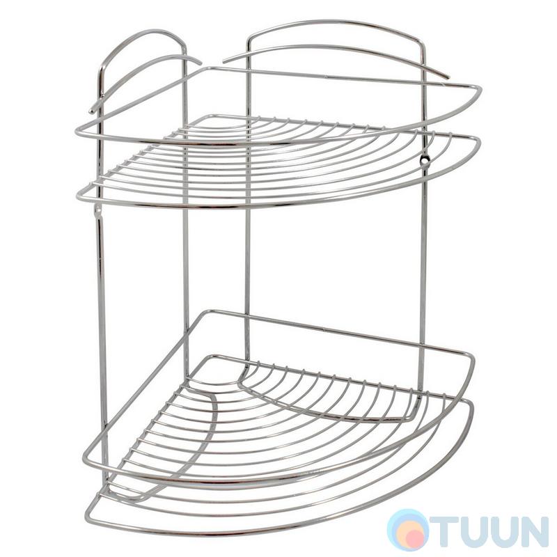Corner mesh shelf double W2100 (21.5*21.5*34cm)
