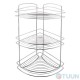 Triple corner mesh shelf W2101 (21.5*21.5*52.5cm)